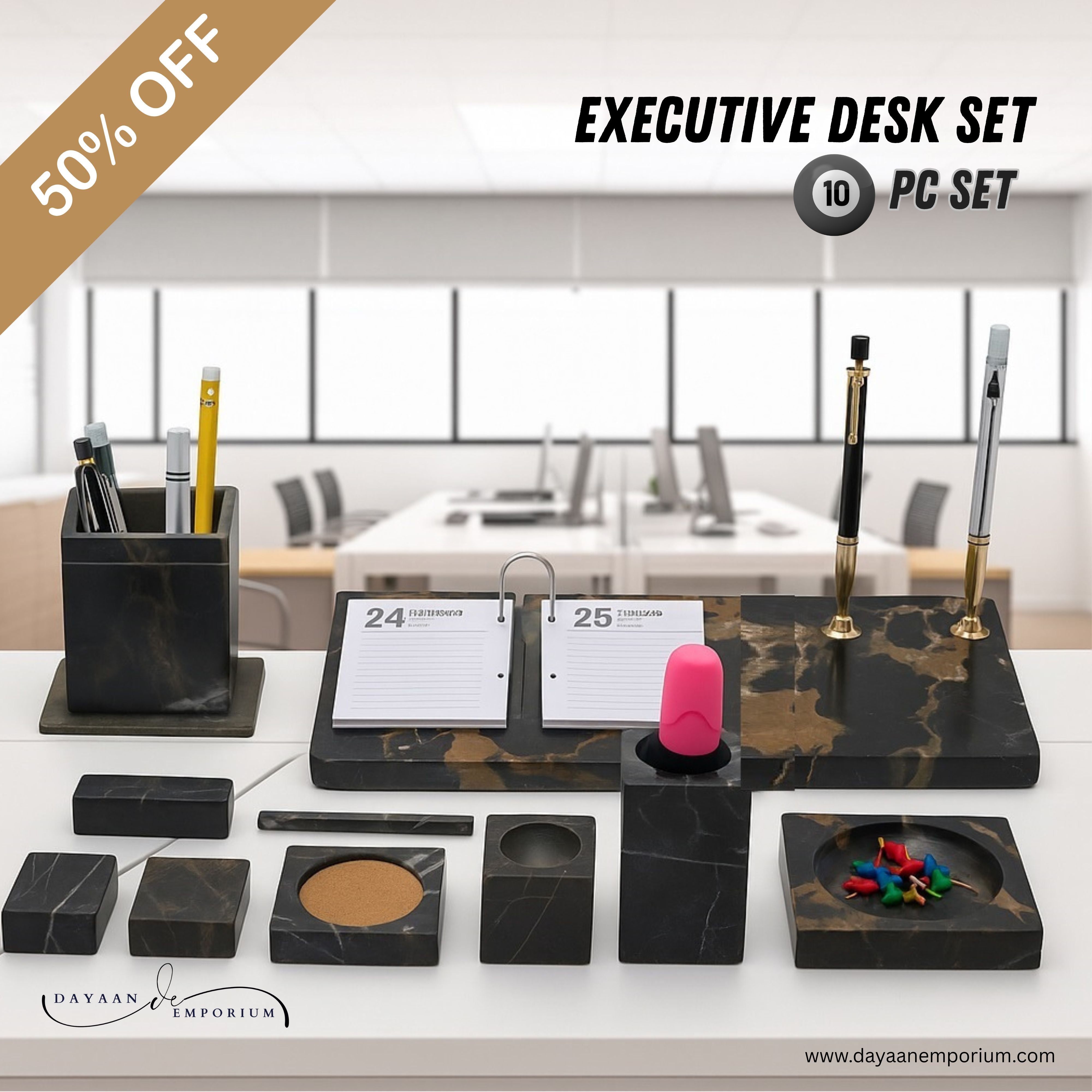 Table Set Marbel 9 Pcs