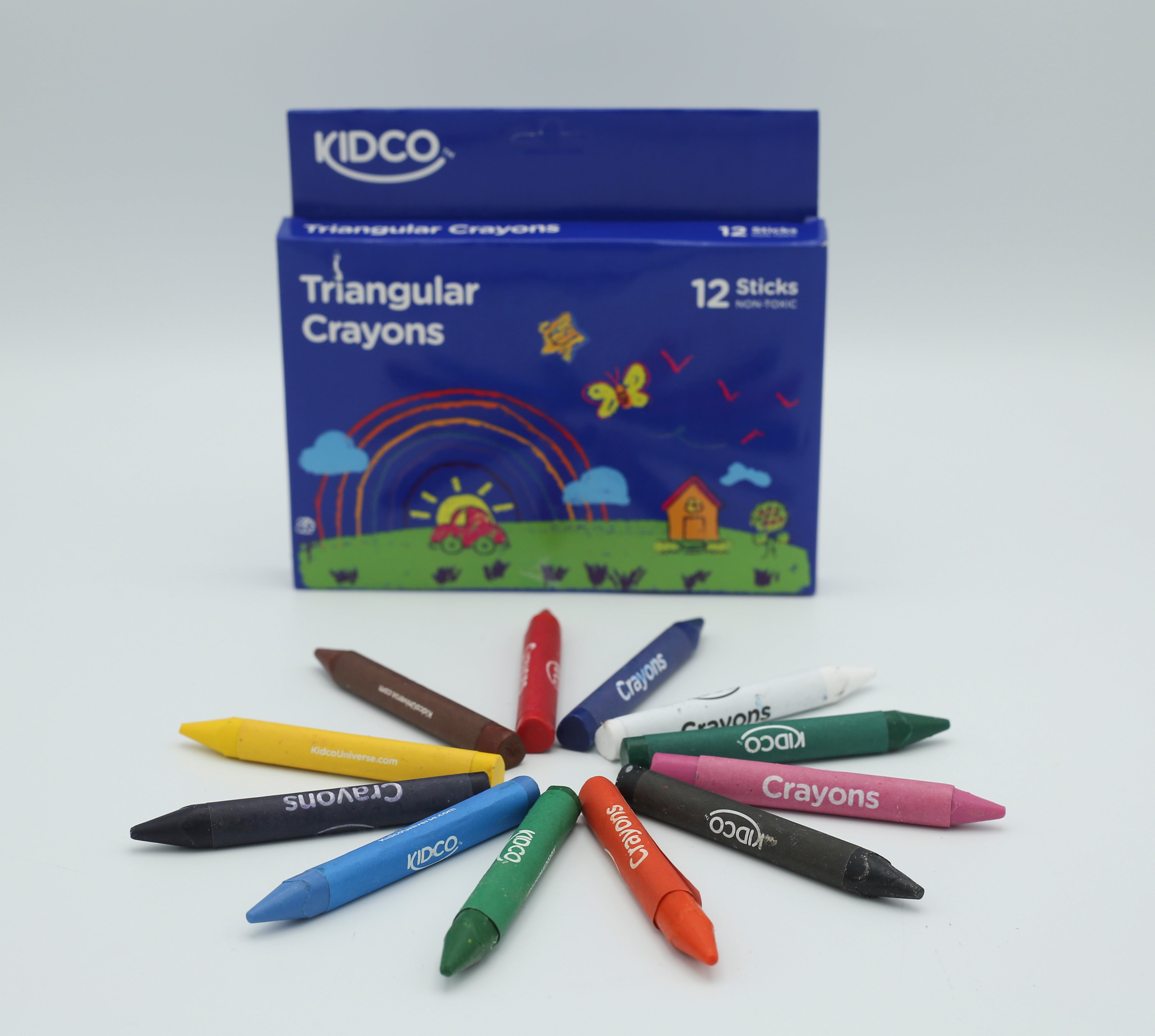 Kidco Triangular Crayons 12 Sticks