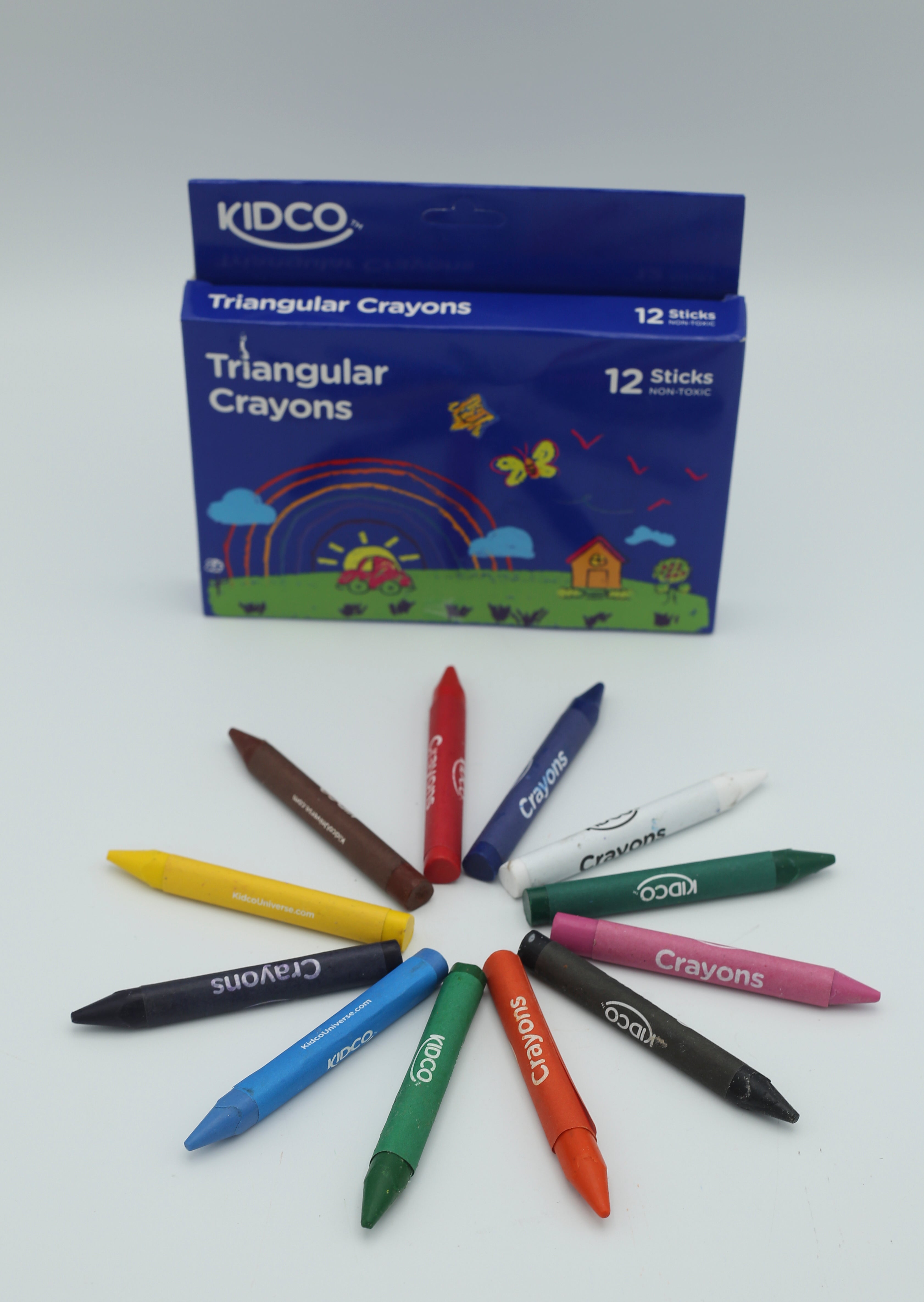 Kidco Triangular Crayons 12 Sticks