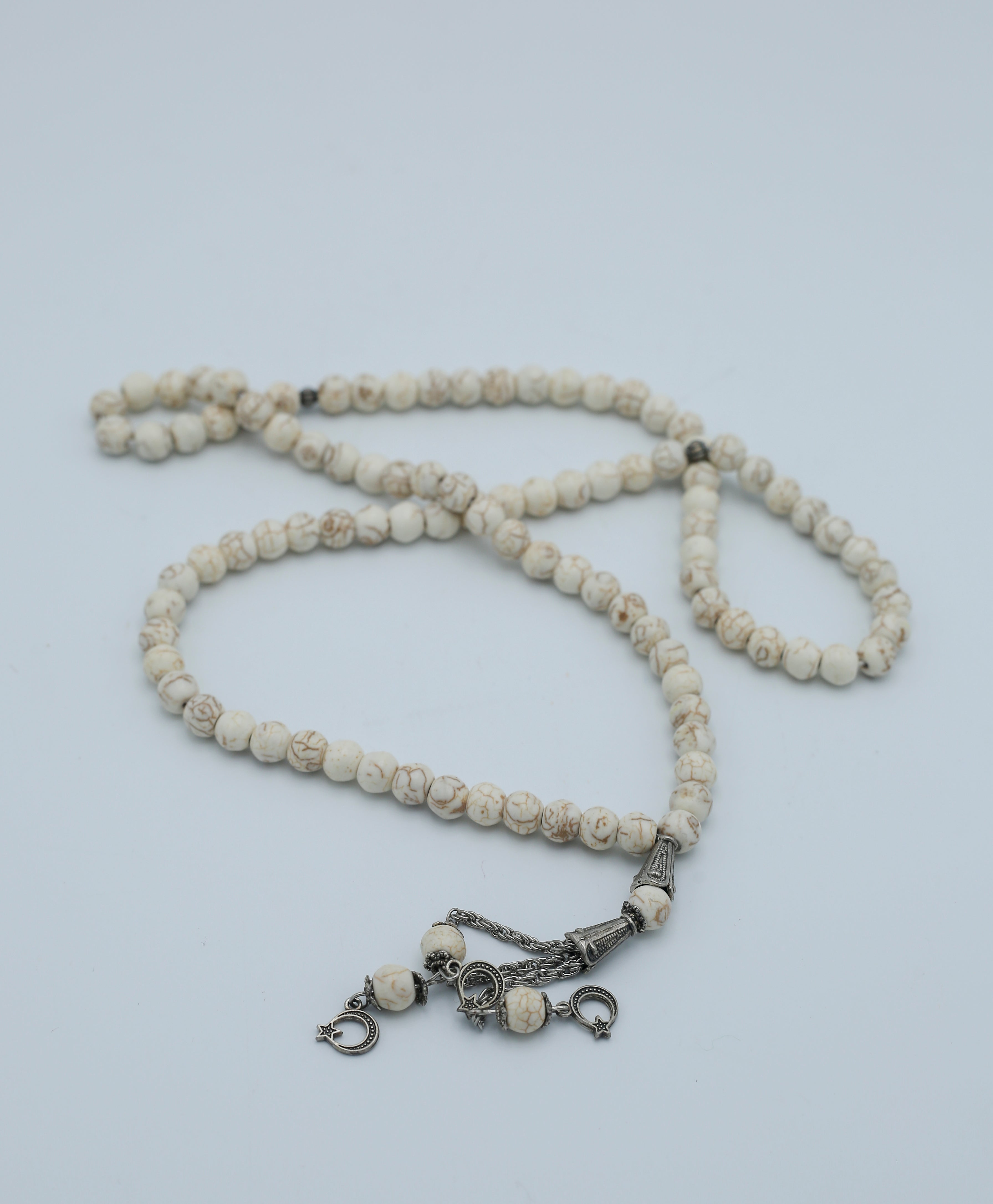 White Feroza Stone Tasbih 100 Beads