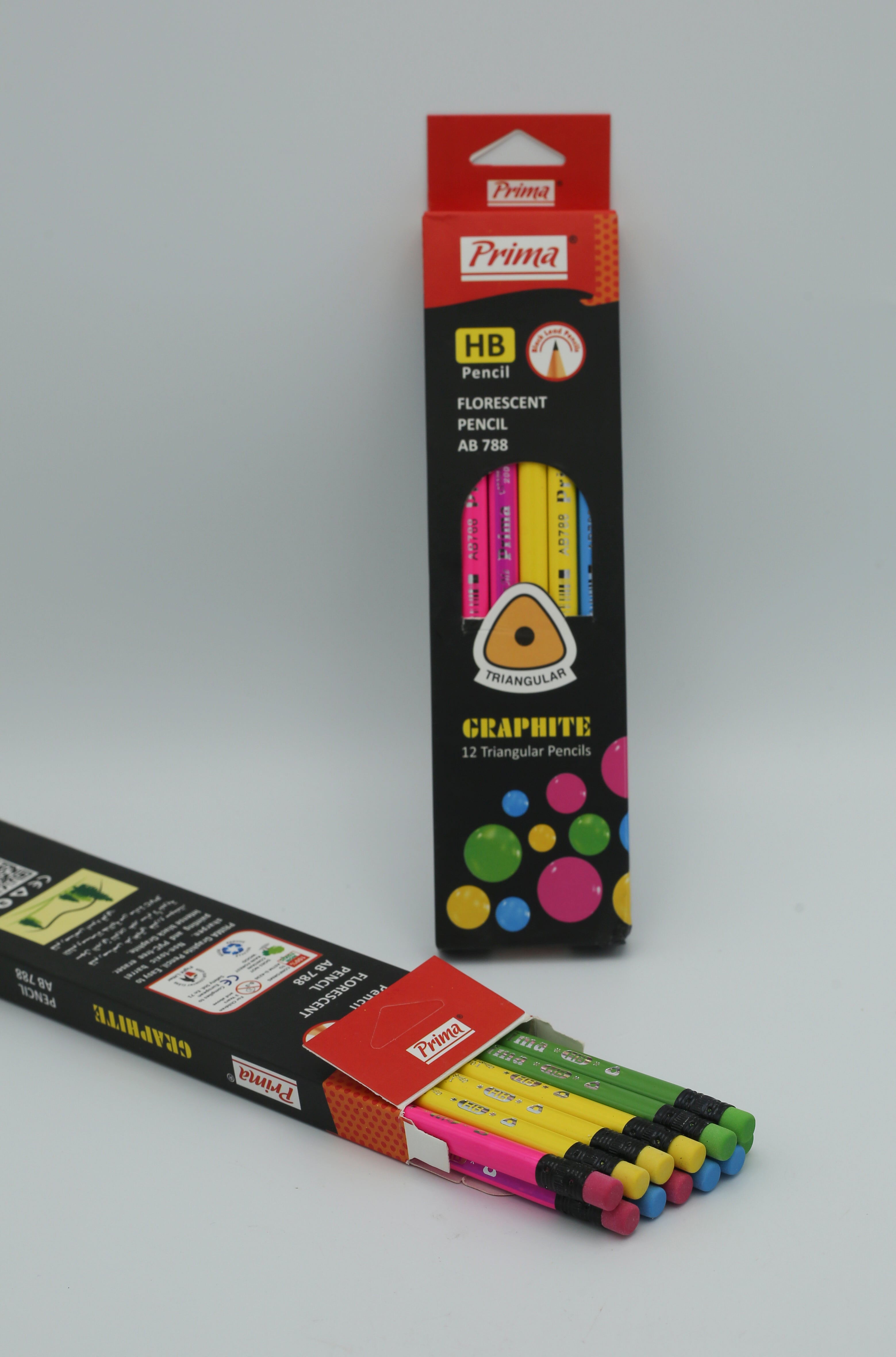 Prima Fluorescent Graphite Pencil 12pc AB-788