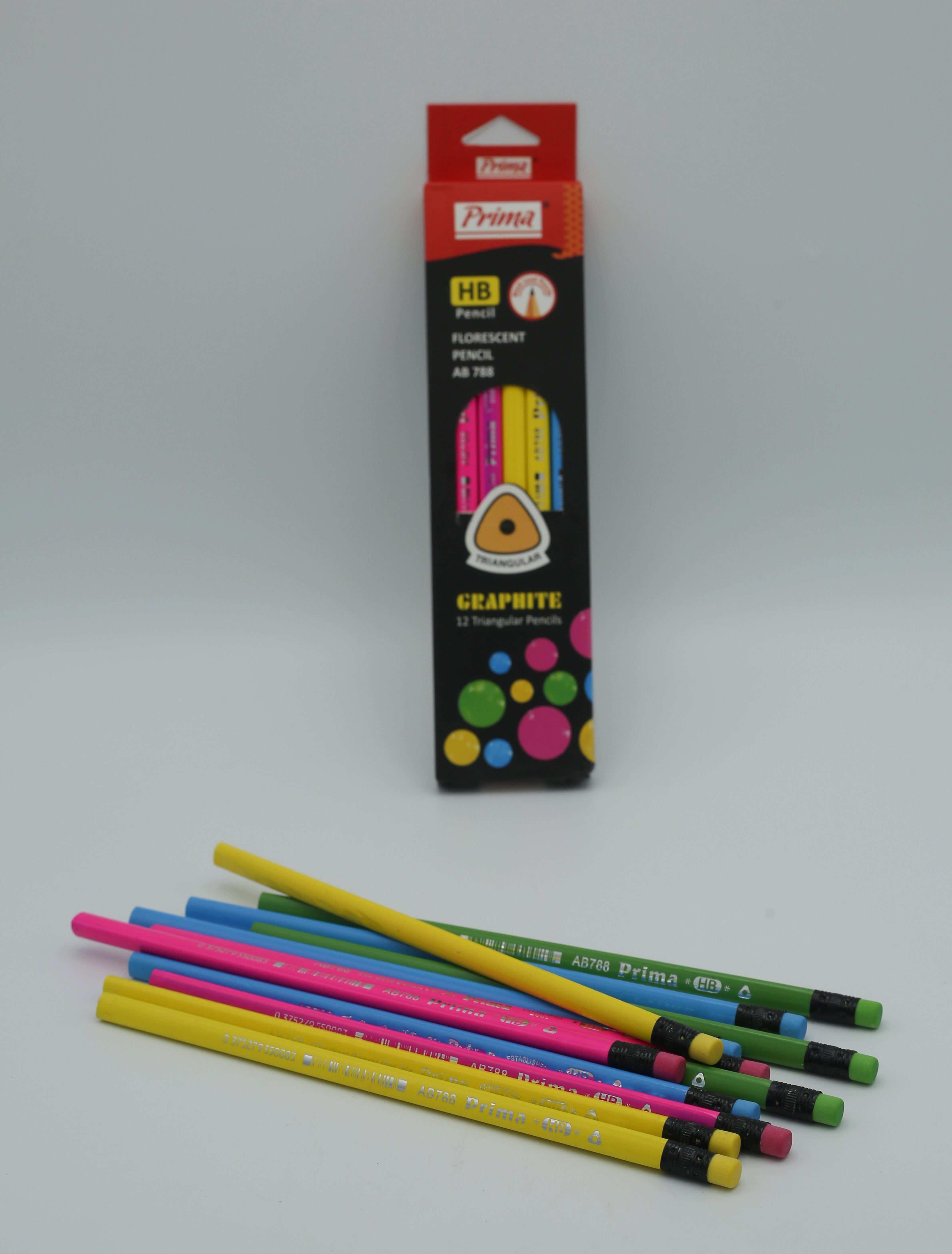 Prima Fluorescent Graphite Pencil 12pc AB-788