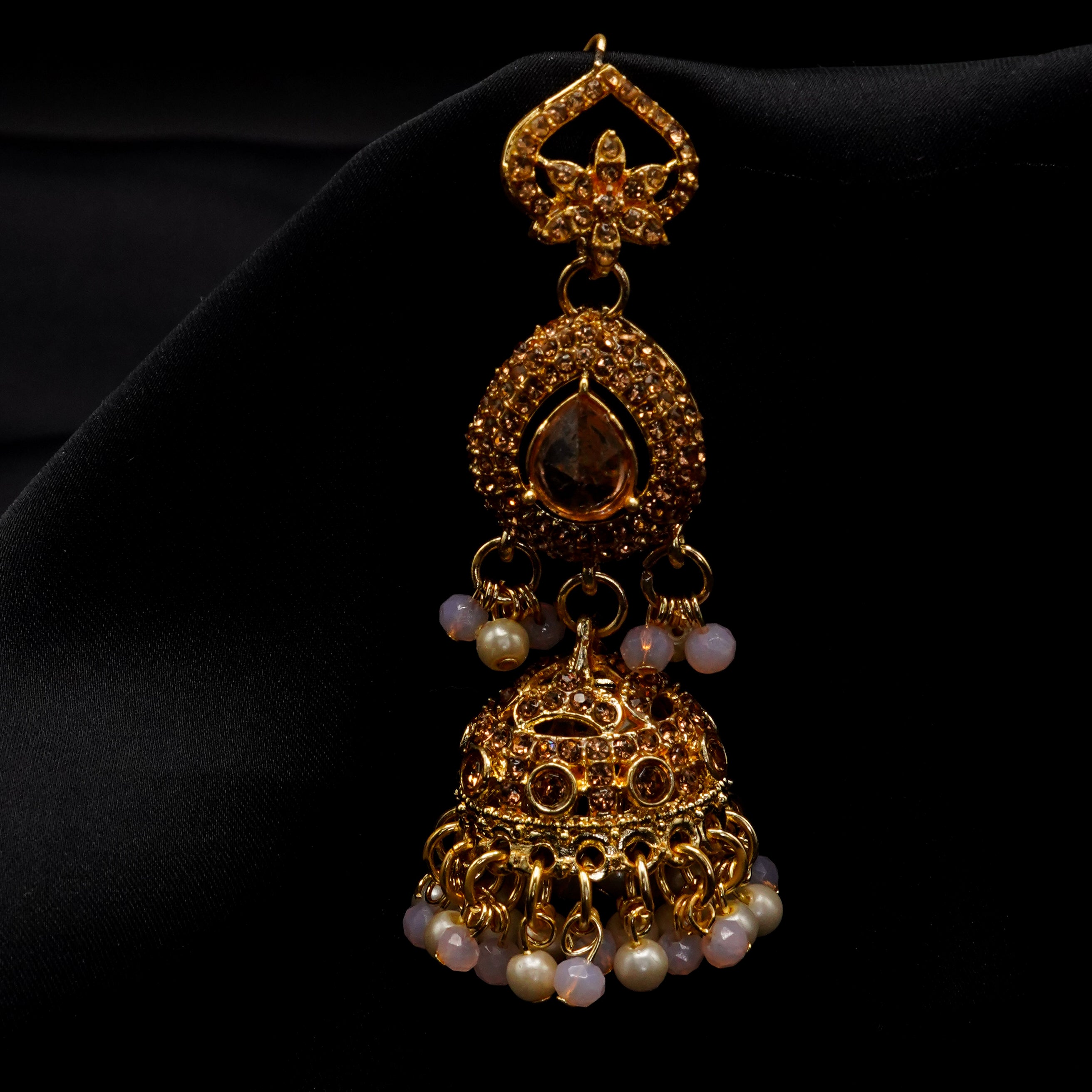 Golden with Multiple Stone Jewellery Set JS-01