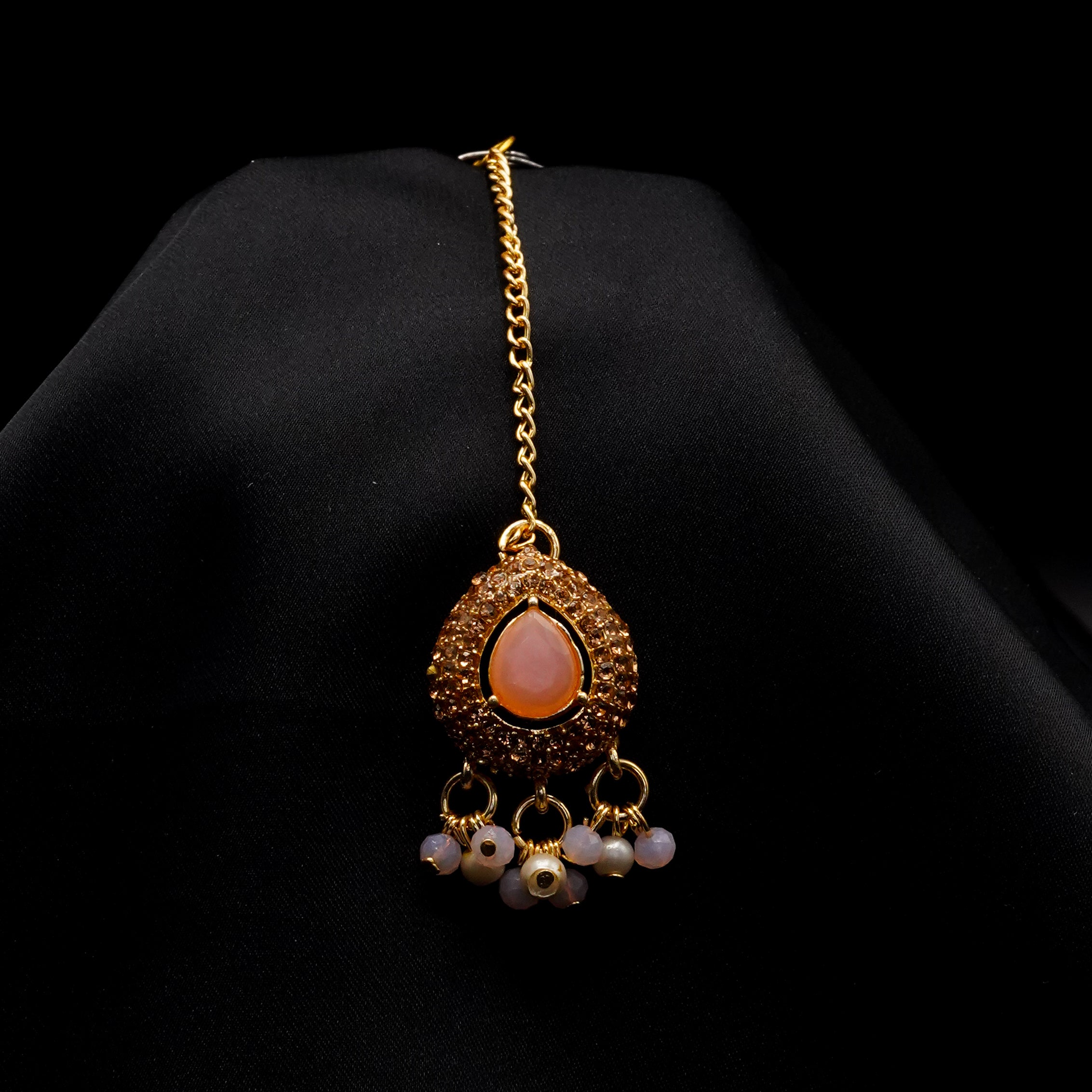 Golden with Multiple Stone Jewellery Set JS-01