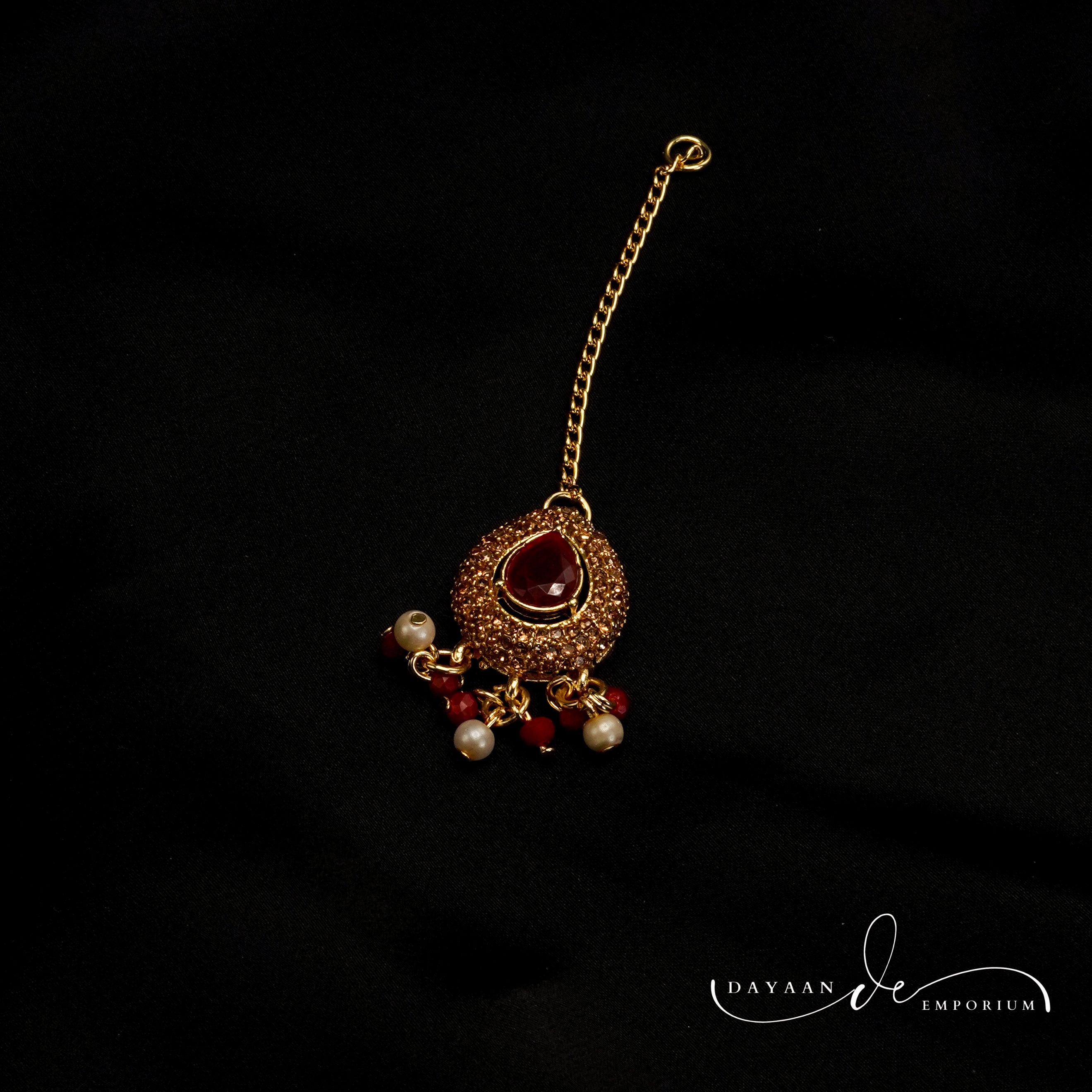 Golden with Multiple Stone Jewellery Set JS-01