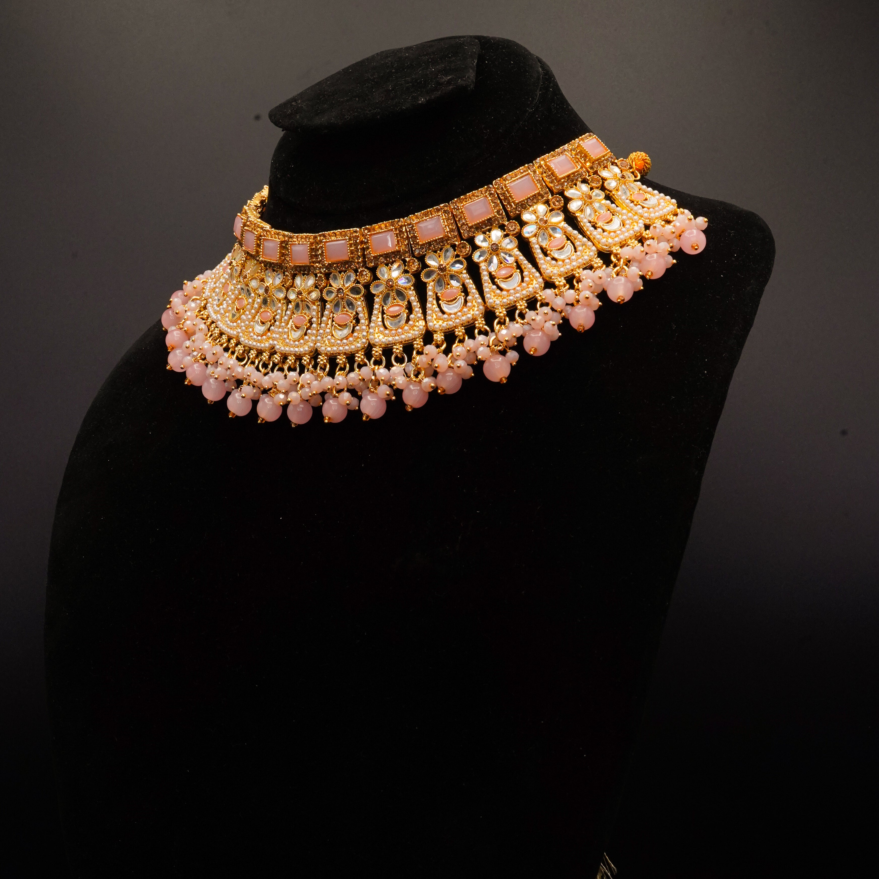 Choker Bridal Necklace Set JS-14