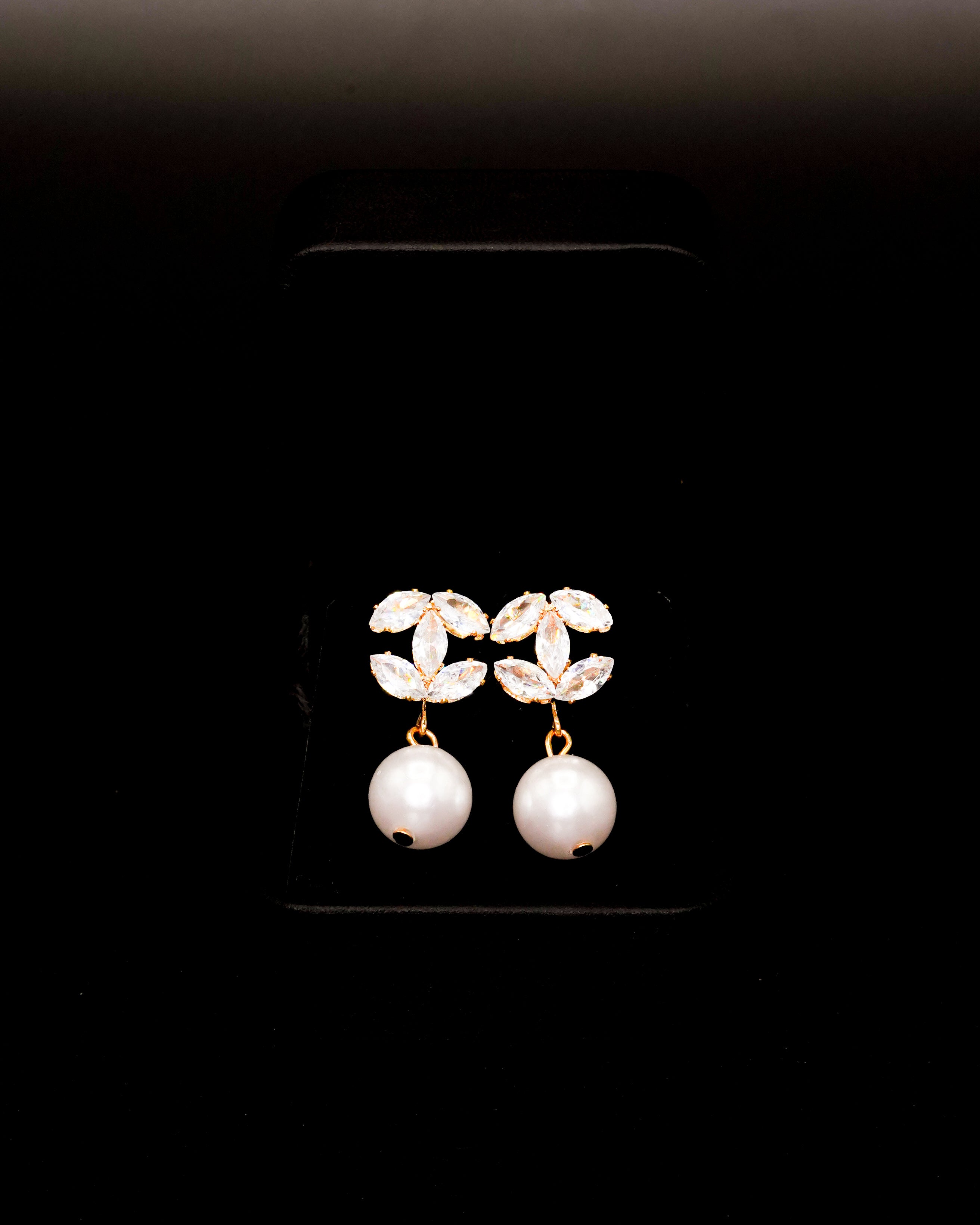 Chanel Pearl Drop Earrings E-15