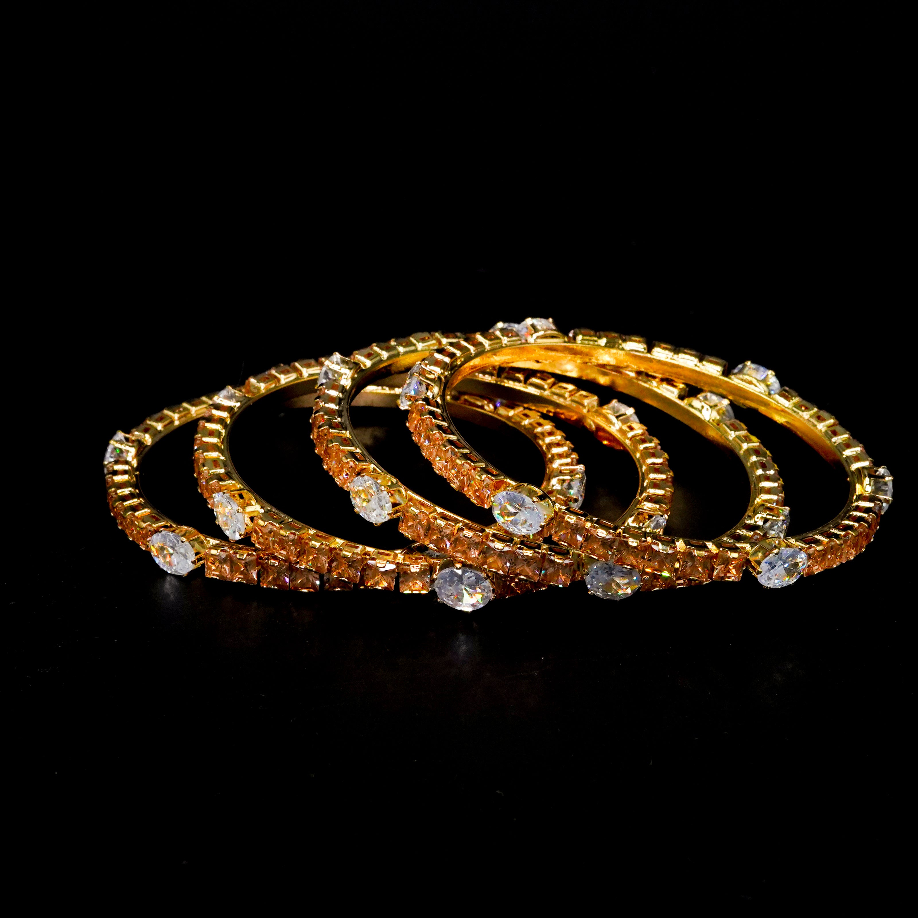 Diamond Cut Bangles 6 Pcs GD-05