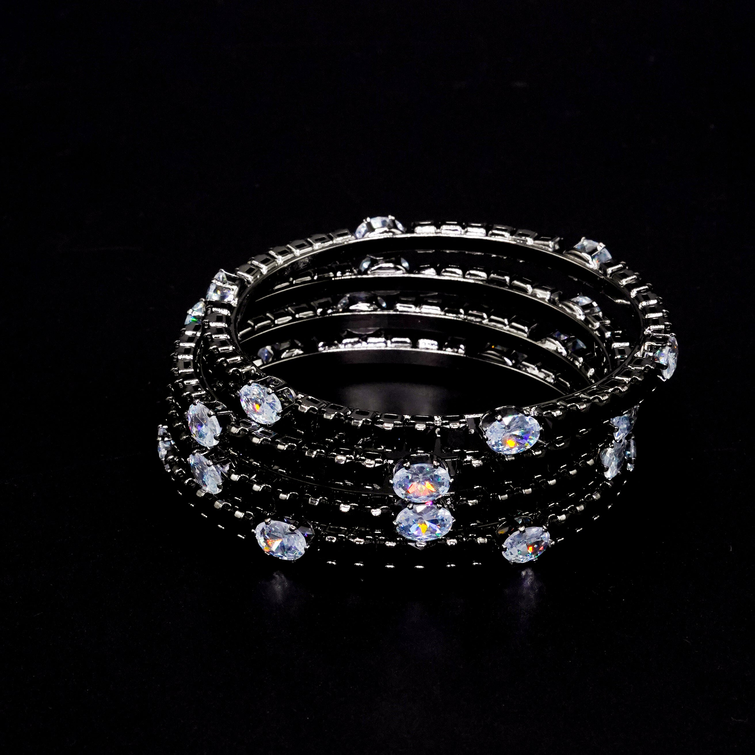 Diamond Cut Bangles 6 Pcs GD-05