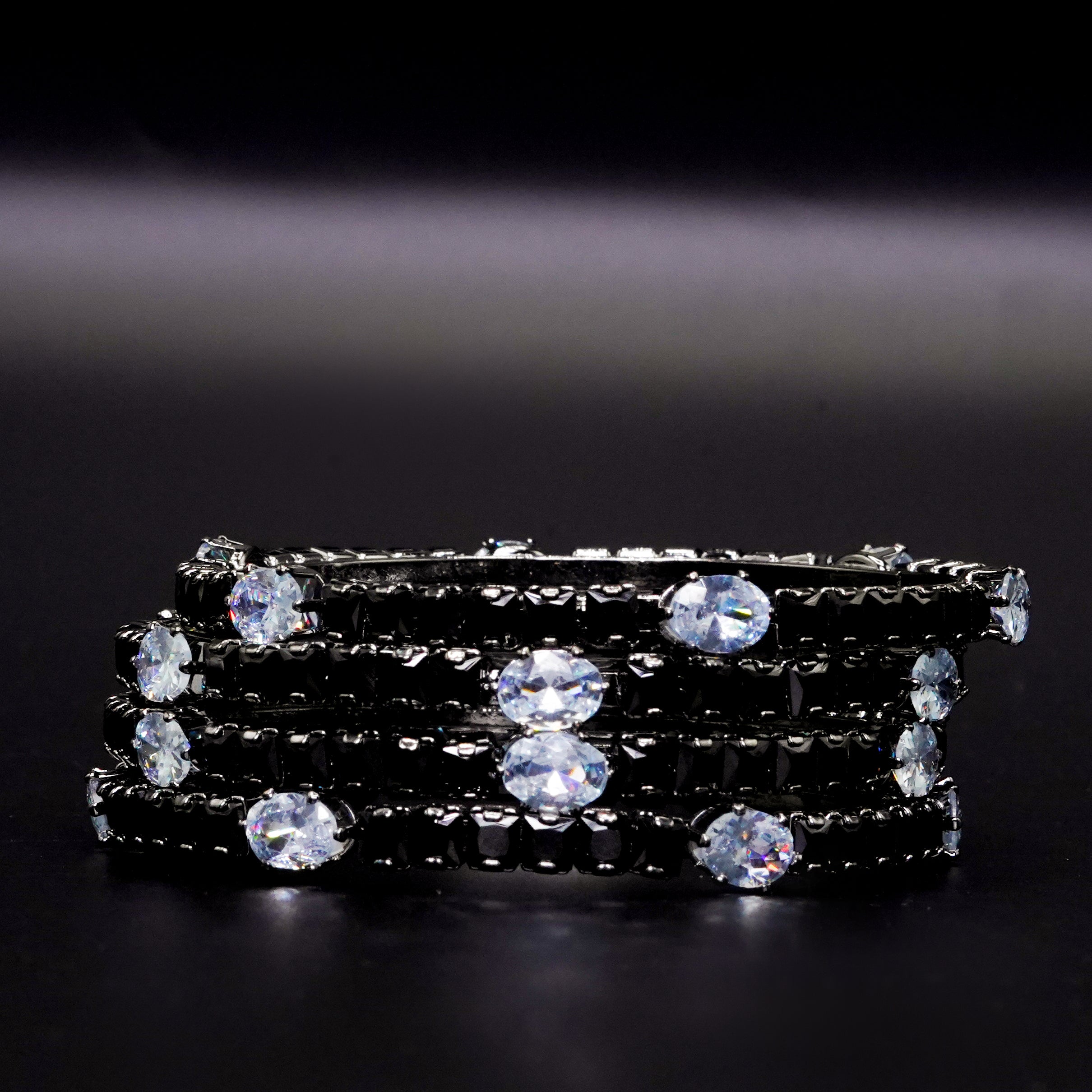 Diamond Cut Bangles 6 Pcs GD-05