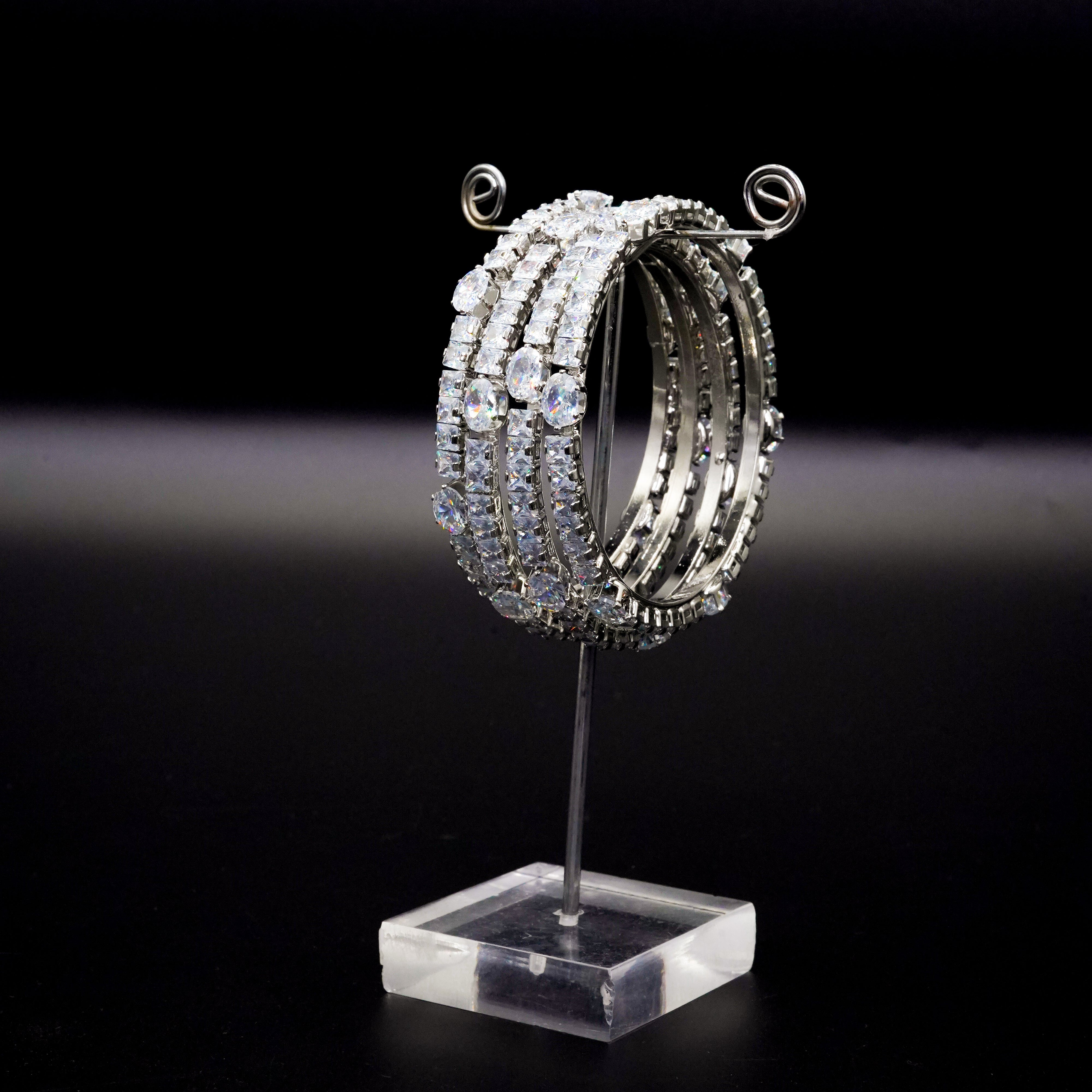 Diamond Cut Bangles 6 Pcs GD-05