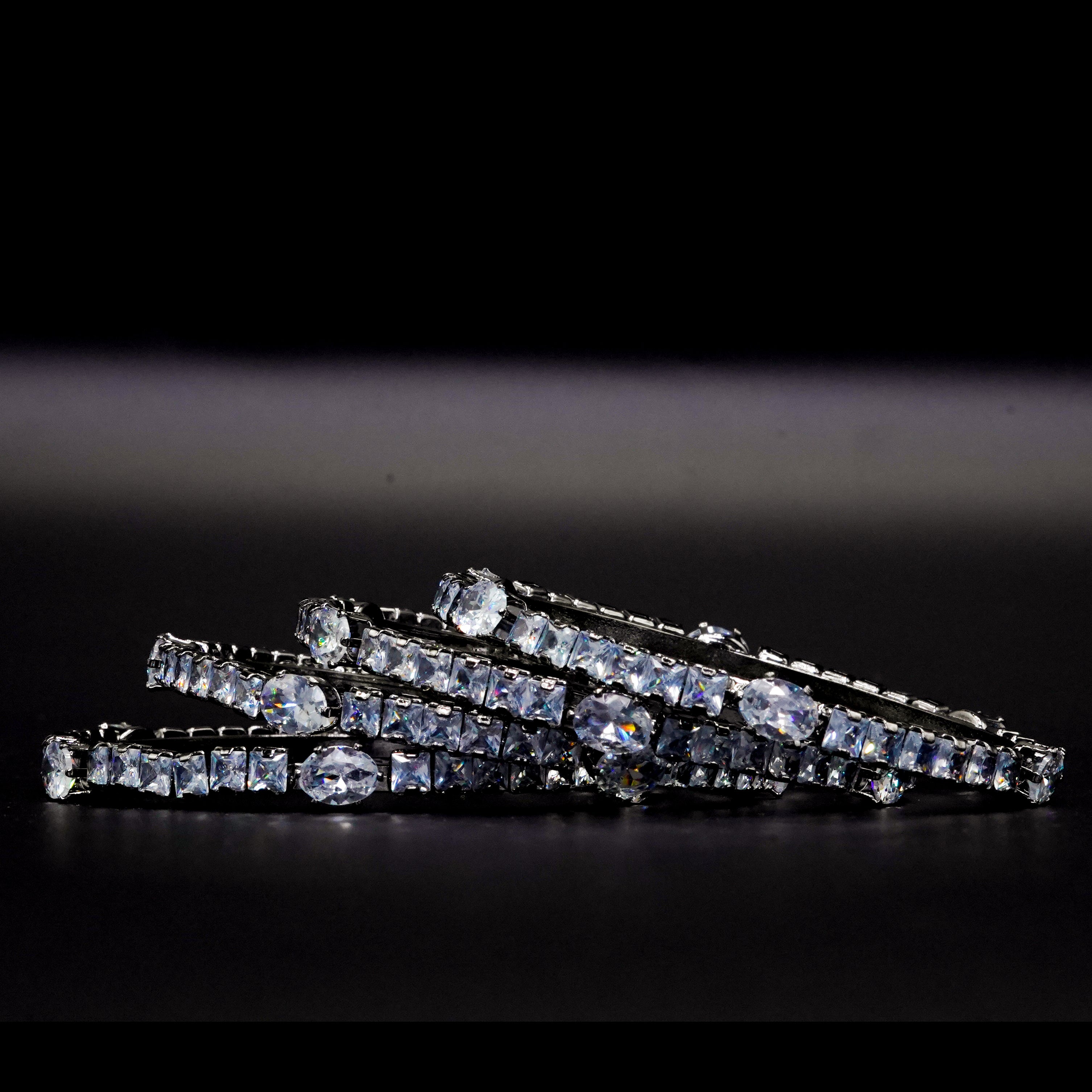 Diamond Cut Bangles 6 Pcs GD-05