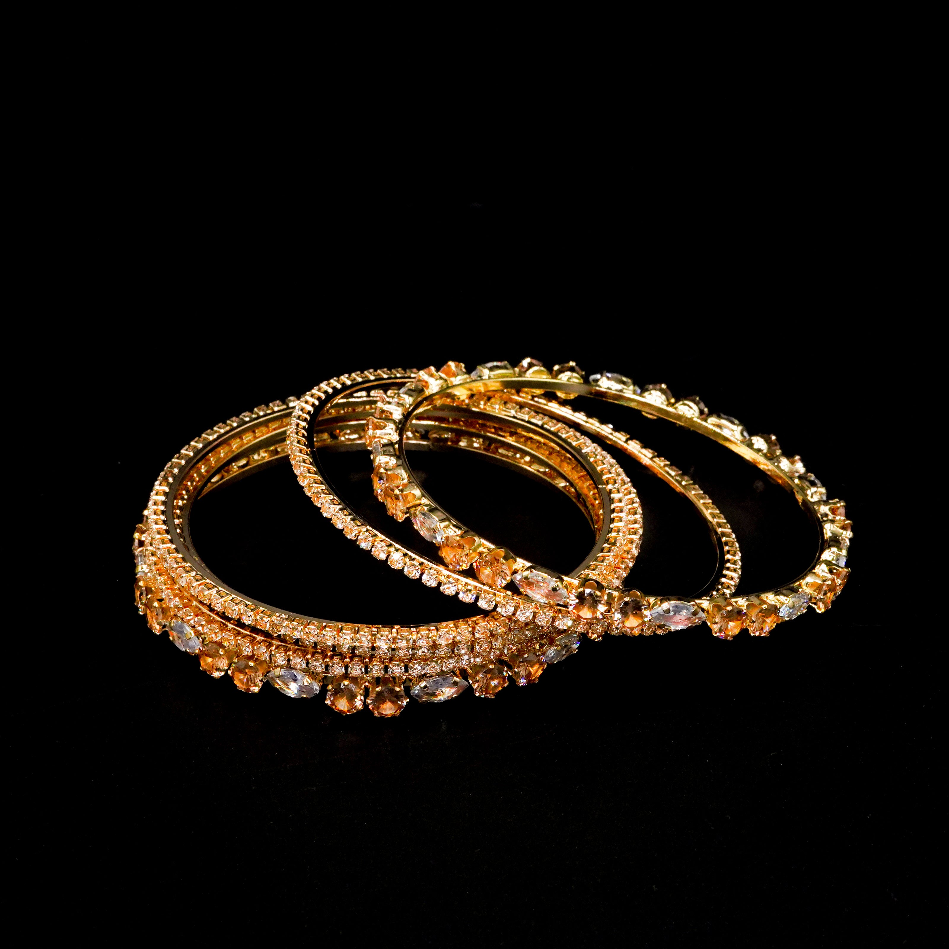 Diamond Cut Bangles 6 Pcs GD-03