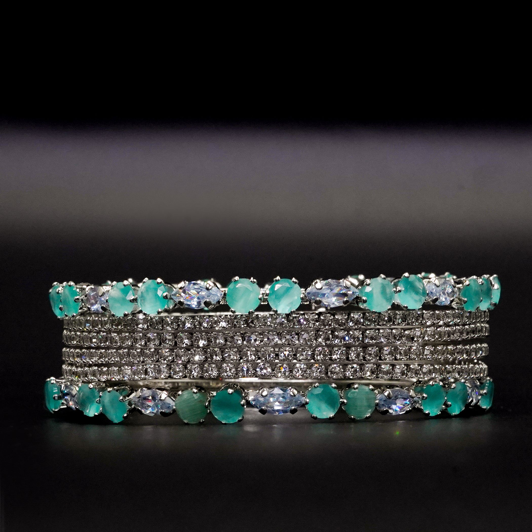 Diamond Cut Bangles 6 Pcs GD-03