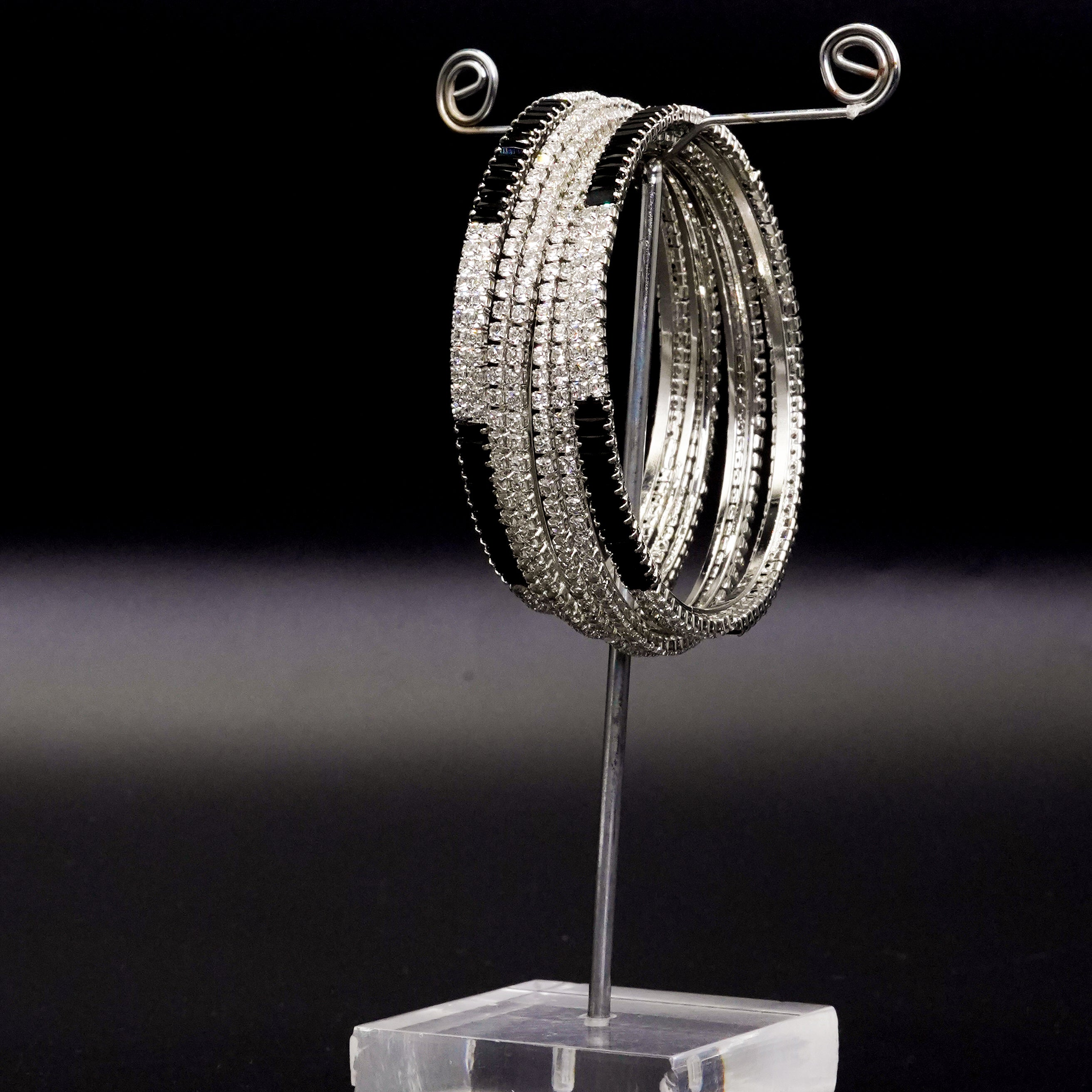 Diamond Cut Bangles 6 Pcs GD-04