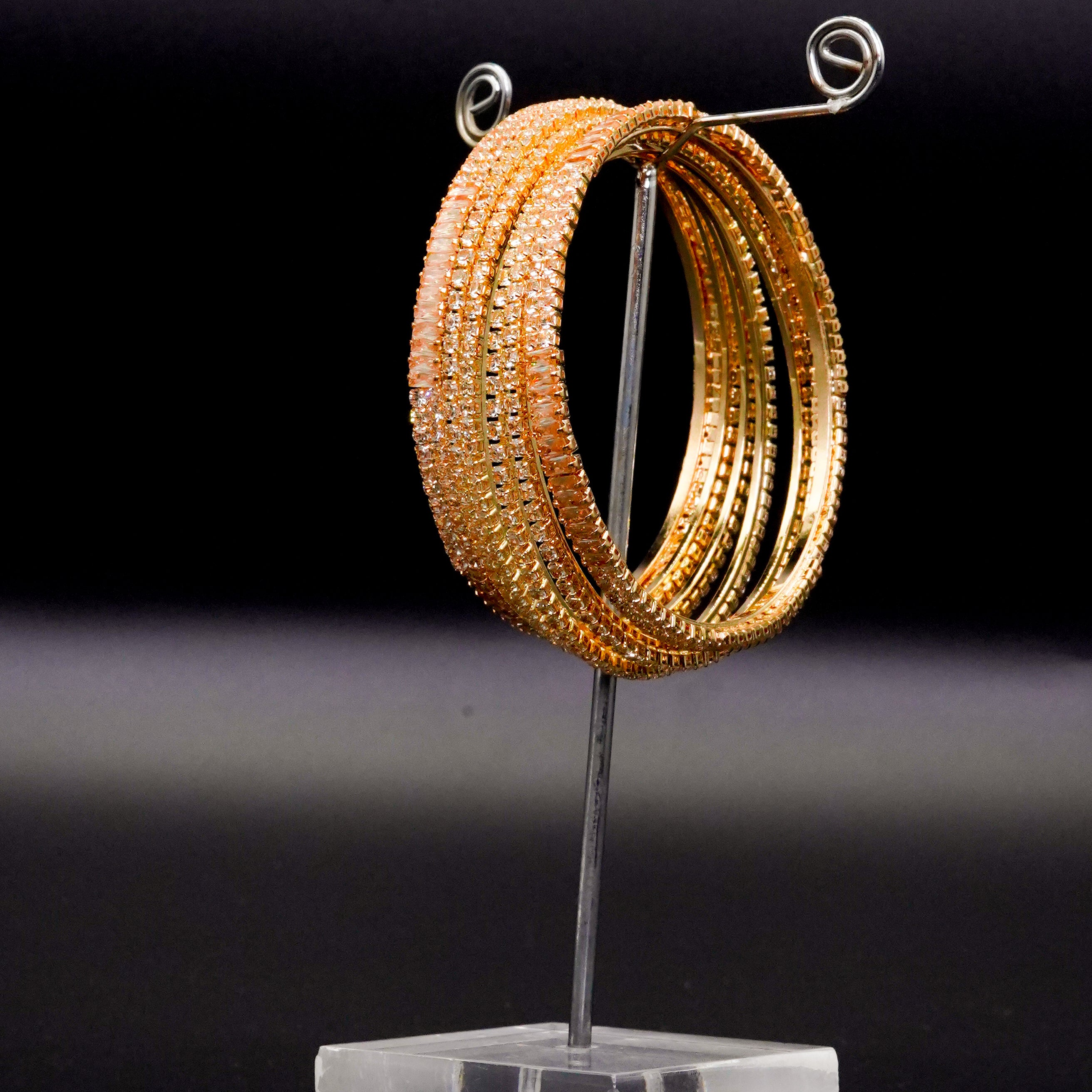 Diamond Cut Bangles 6 Pcs GD-04