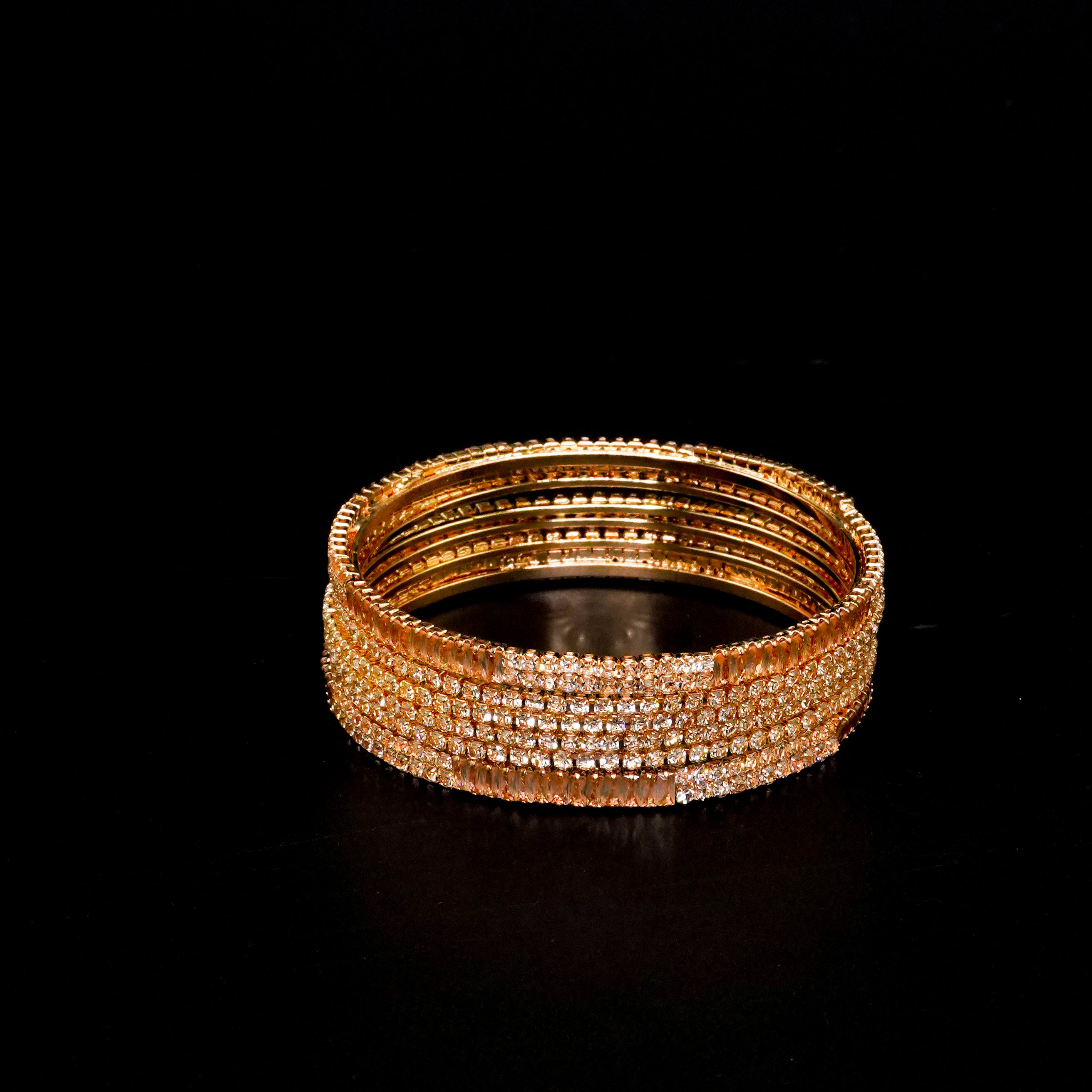 Diamond Cut Bangles 6 Pcs GD-04