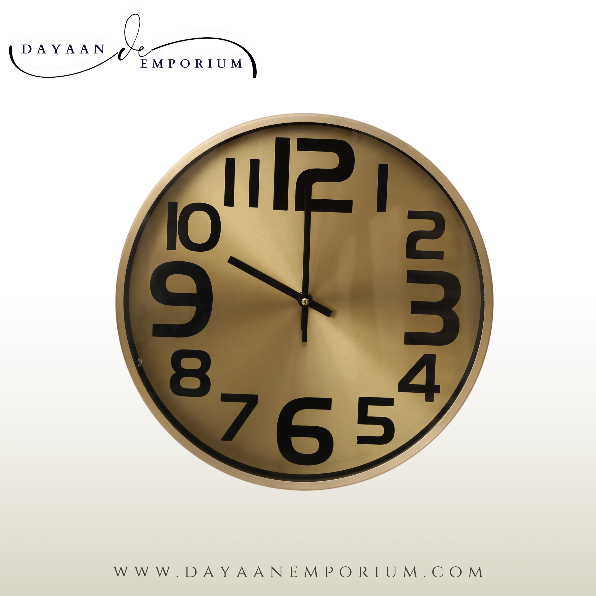 Wall Clock Metal 50121-3