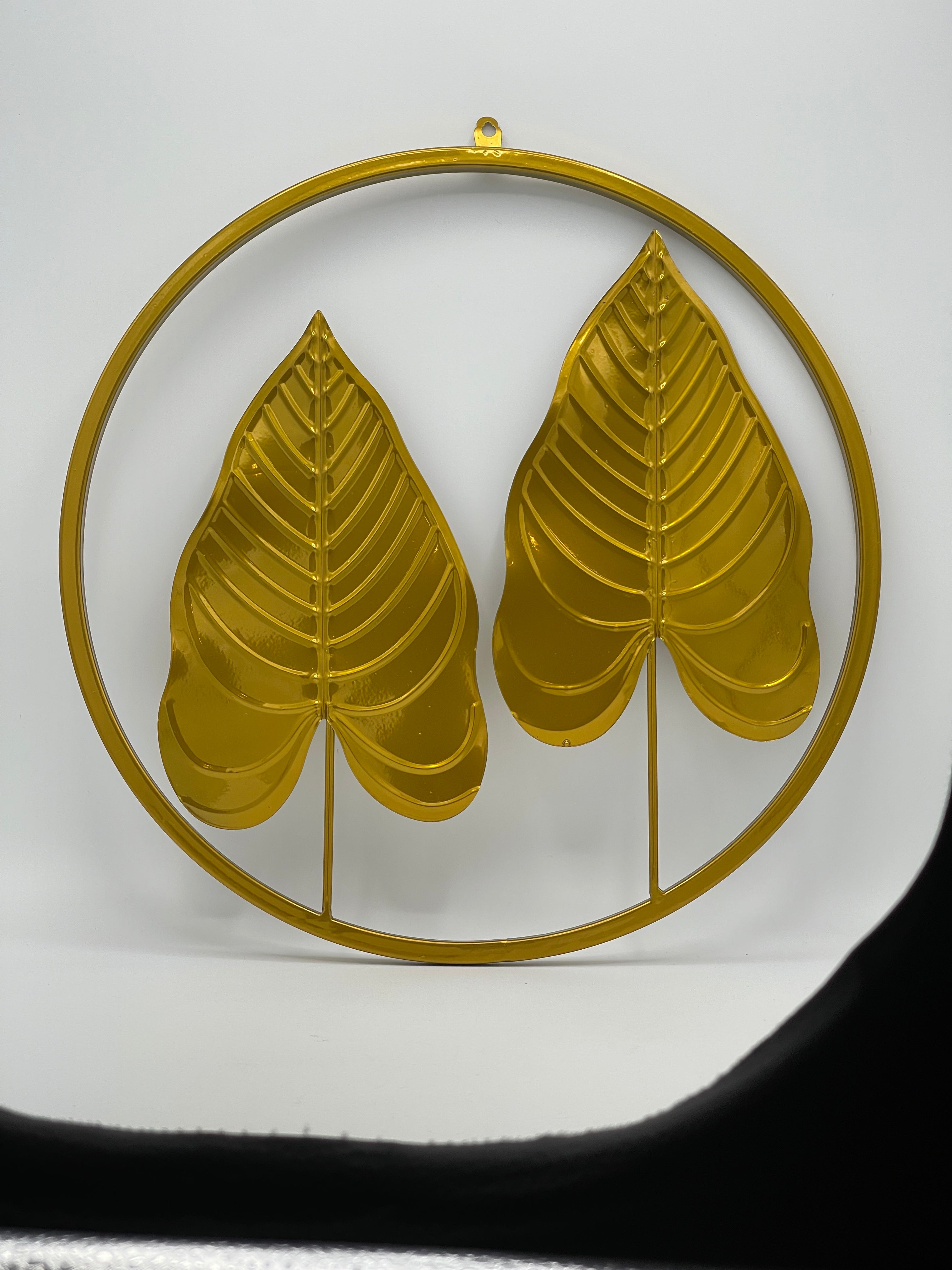 Golden Metalic Wall Art D-2