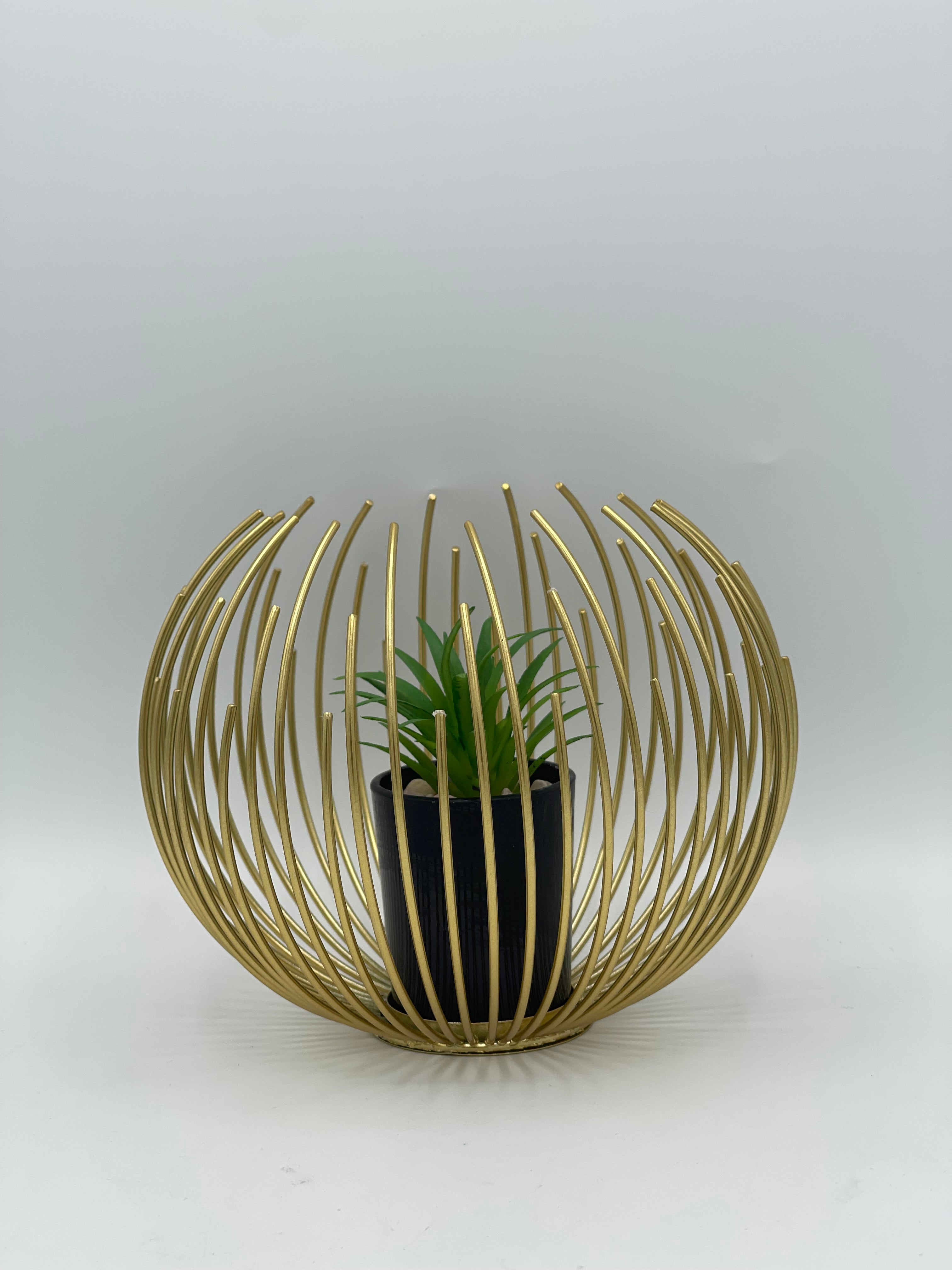 Home Decor Metal Alloy Sphere Planter Large RK 1 Size (7x7)