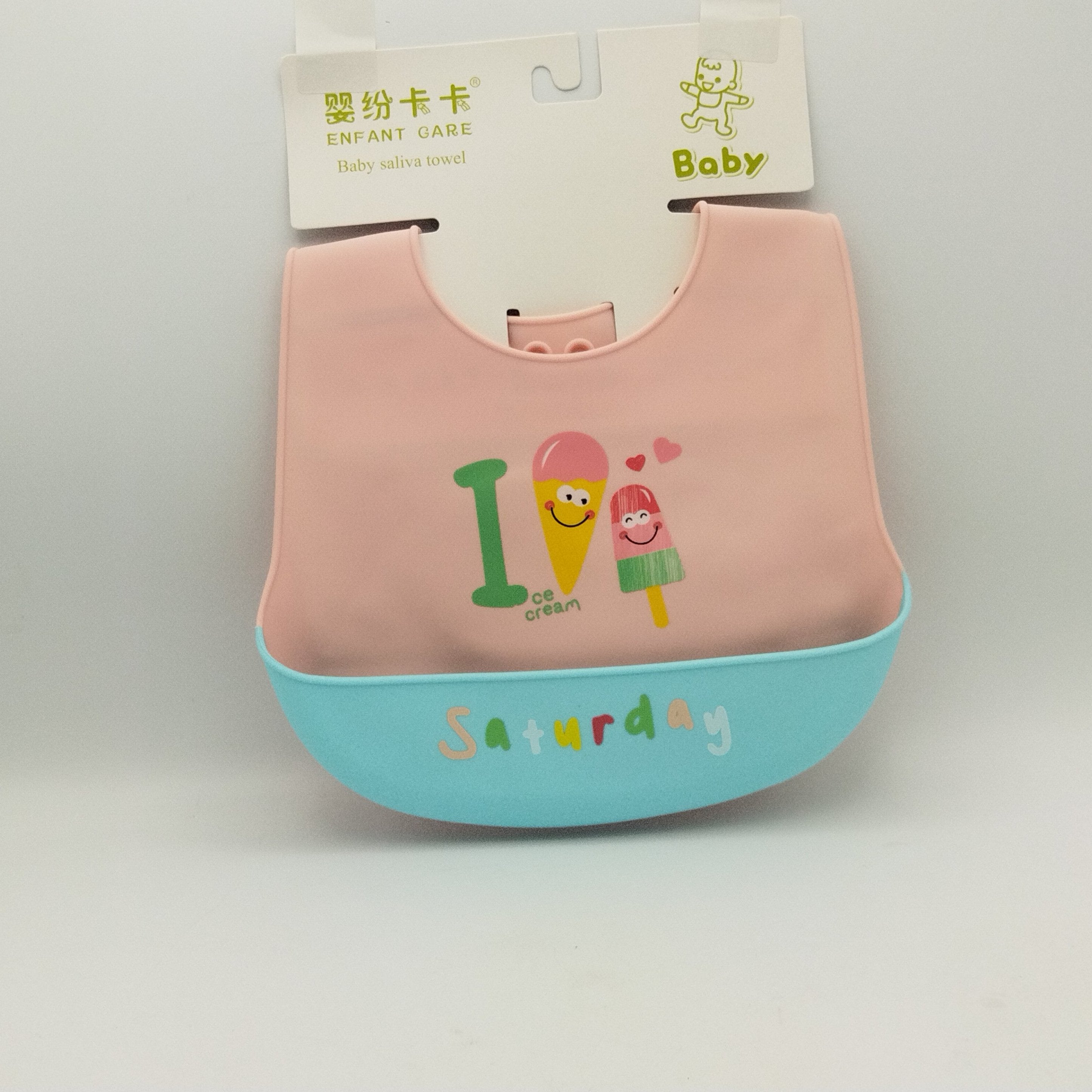 Baby Silicone Food Catcher Waterproof Feeding Bibs