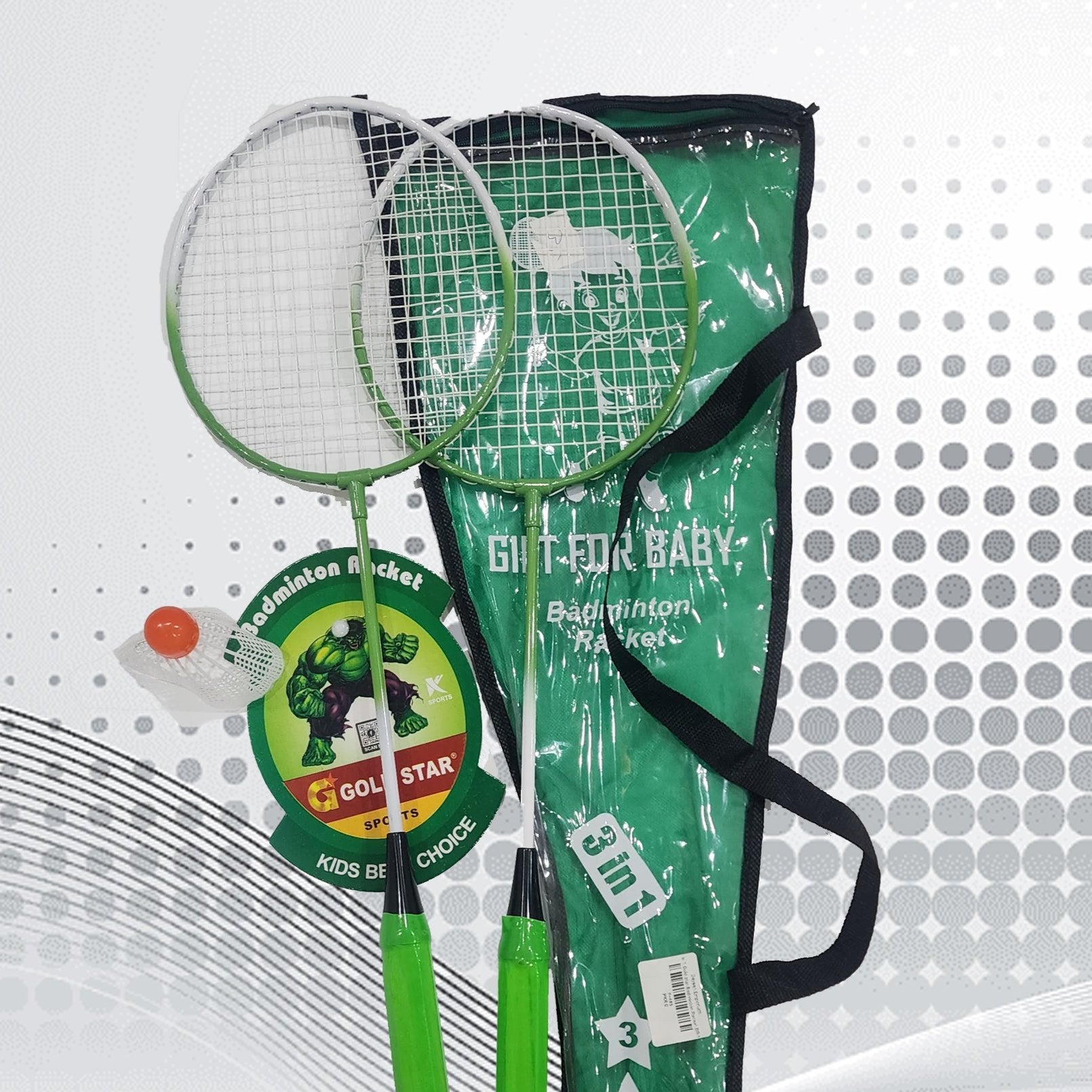 3 in 1 Gold Star Badminton Racket BR-1