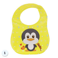 Baby Folding Plastic Food Catcher Waterproof Feeding Bibs