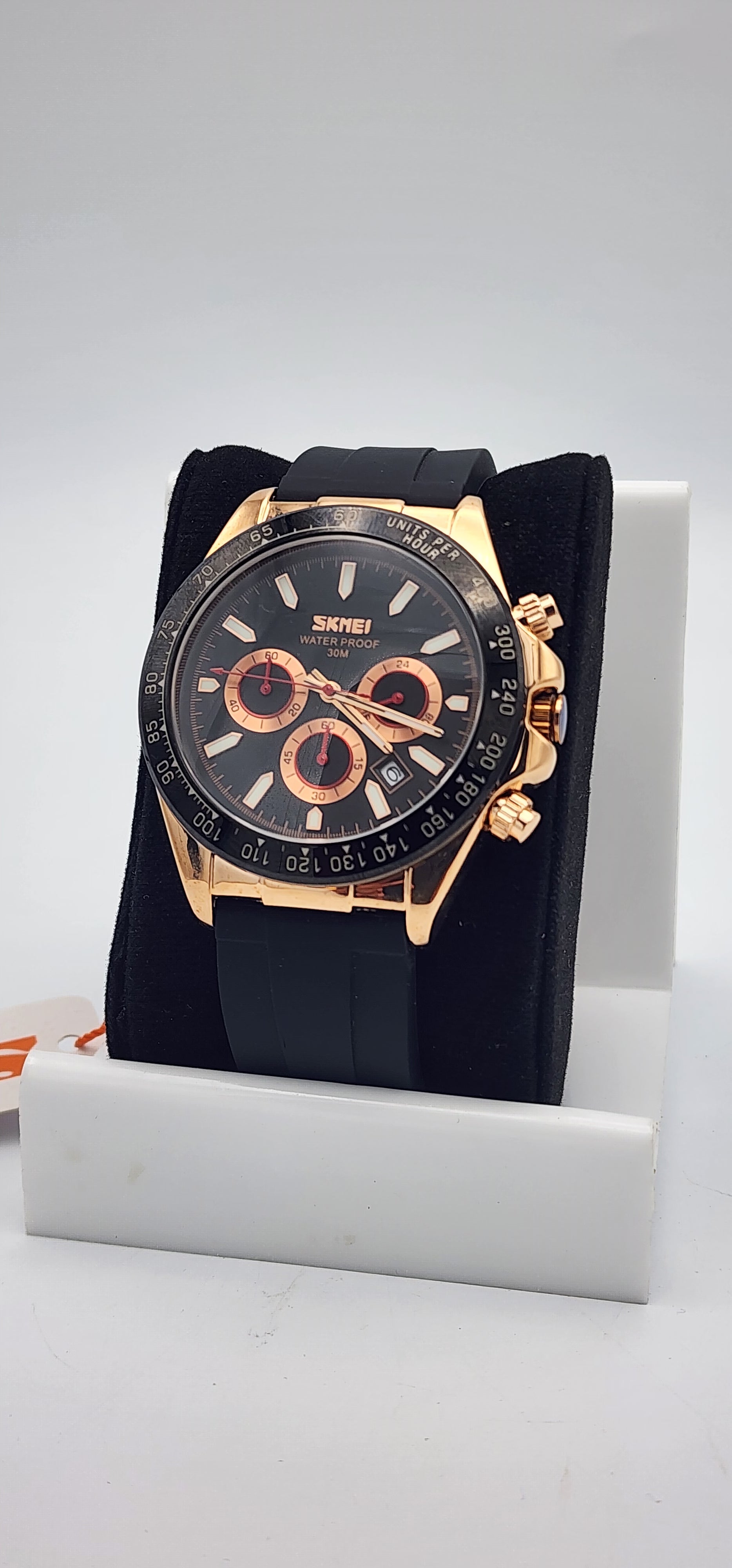 Skmei 9275 Quartz Date Working Water Proof Rose Gold